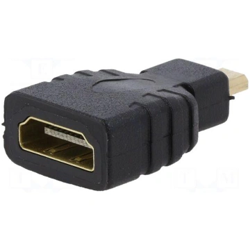 Adapter | HDMI socket,micro HDMI plug | black GEMB