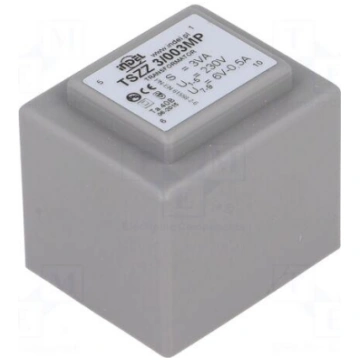 Transformer: encapsulated | 3VA | 230VAC | 6V | 0.