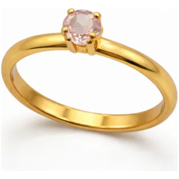 Anello punto luce - 22 rosa cipria