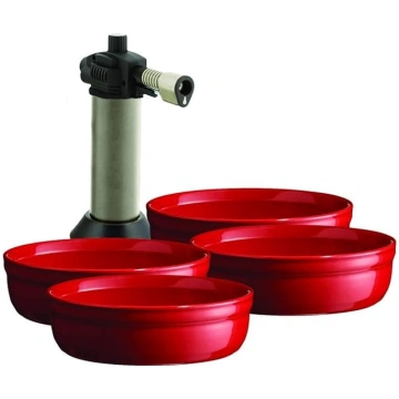 Emile Henry eh349711 Crème Brûlée komplekts, keram