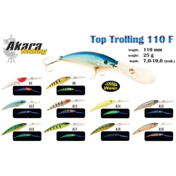 Boблep AKARA «Top Trolling» 110 F (25 гp., 110 мм,