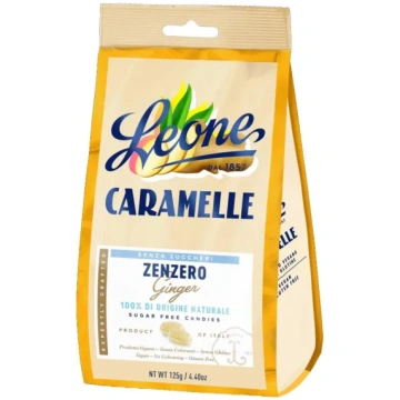 Leone - Caramelle allo Zenzero Senza Zuccheri 125g