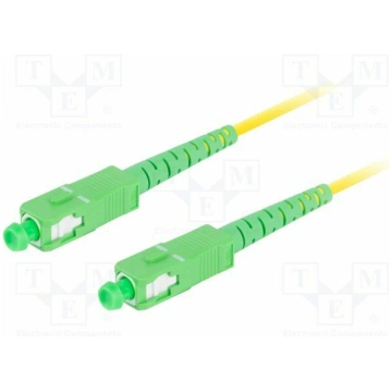 Fiber patch cord; SC/APC,both sides; 1m; 9/125um; 