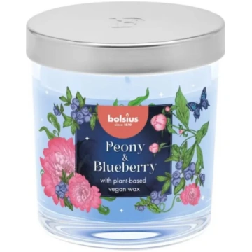 Sveču stikla trauks bolsius Floral Fusion Ø80×72 m