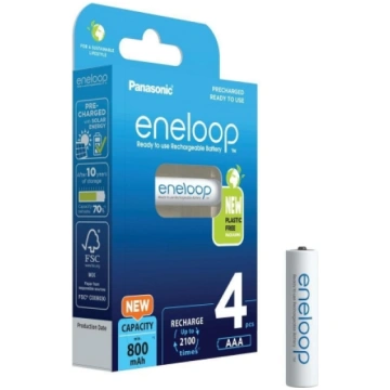 PANASONIC Eneloop Baterijas AAA / 800mAh / recharg