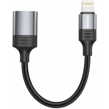 Swissten Textile Lightning - USB-A OTG Adapteris 0