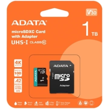 MEMORY MICRO SDXC 1TB W/AD./AUSDX1TUI3V30SA2-RA1 A