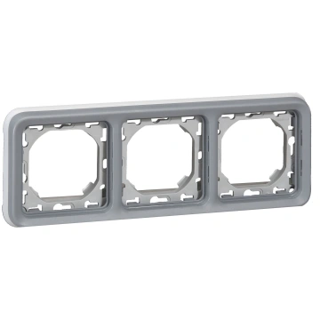 Legrand PLEXO55 Ramka potrojna pozioma szary (0696