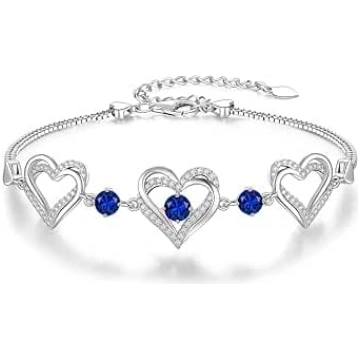 CDE Armband Damen 925 Sterling Silber Herz Rosegol