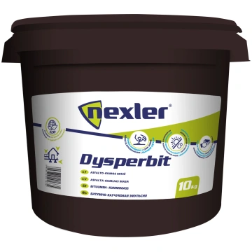 Bitumena mastika Nexler, 10 kg, melna krās