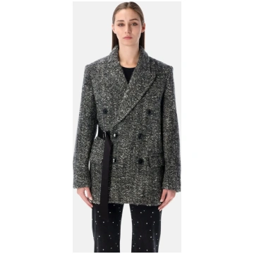 Isabel Marant Ezzia short double-breasted wool coa