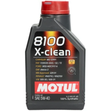 Motoreļļa MOTUL 8100 X-CLEAN 5W-40 1L