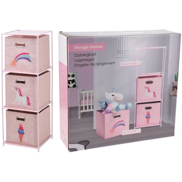 Bērnu plaukts Storage Solutions, rozā