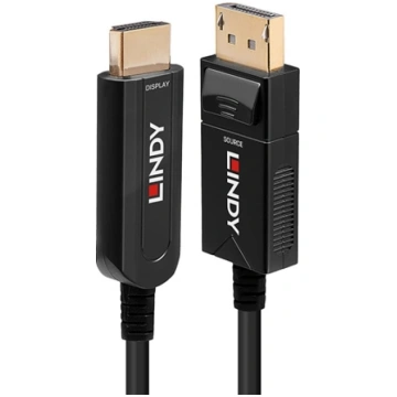 Lindy 40m Fibre Optic Hybrid DisplayPort 1.2 to HD