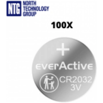 everActive CR2032 DL2032 ECR2032 3V 210mAh Lithium