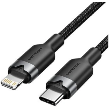CABLE USB-C TO LIGHTNING/2M BLACK LALBH VENTION LA