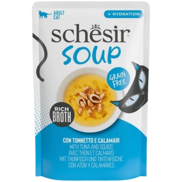 Tunča/kalmāru zupa kaķiem SCHESIR 40g