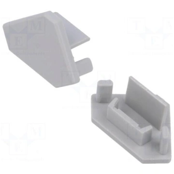 Cap for LED profiles | grey | 45-16 KLUŚ C24206C02
