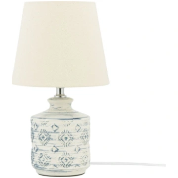 Lampa stolowa Shumee Lampka nocna ceramiczna bezow
