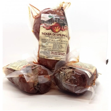 Nduja di Spilinga in budello 450gr di Bellantone B