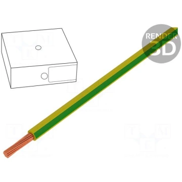 Wire | H07V2-K | stranded | Cu | 10mm2 | 8AWG | PV