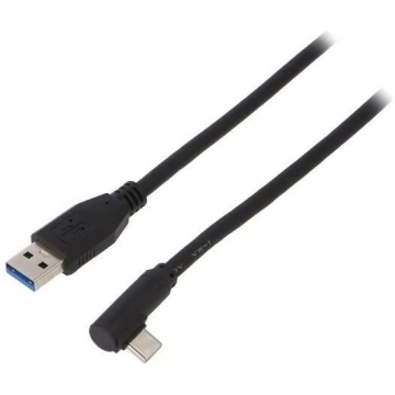 Cable; USB 3.0; USB A plug,USB C angled plug; 3m; 