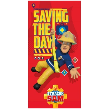 Bērnu dvielis Faro Fireman Sam RDY-53, sarkana krā