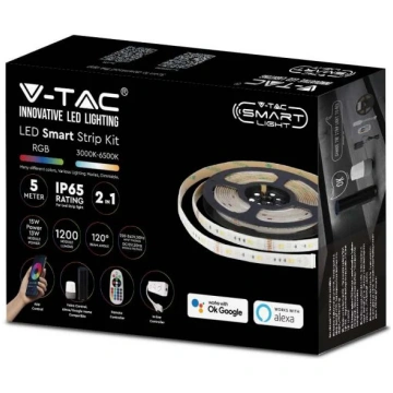 15W/m LED V-TAC SMART lentu komplekts RGB + 3in1,