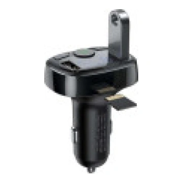Baseus Bluetooth FM raidītājs 2xUSB microSD melns 