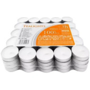 Iso Trade Tējas sveces 100 gab. komplekts, 3 stund