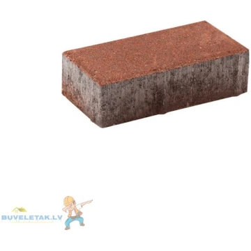 Bruģis Prizma 6 20*10*6 sarkans SPEC.CENA (1m2-50g