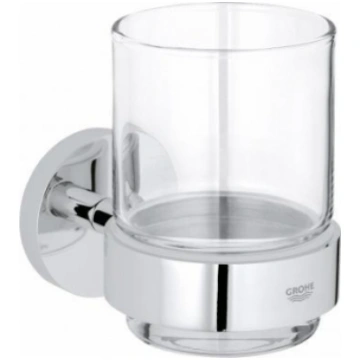 Grohe glāze ar turētāju Essentials New, hroms 4044