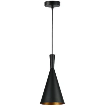 Griestu lampa - Pinio, Melna, 1xE27, IP20