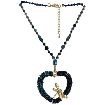 Dragonfly Necklace - Libellu Blu Scuro