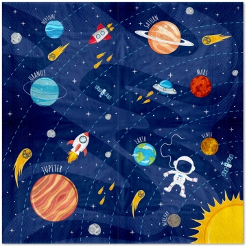 Salvetes "Kosmoss - SPACE", 10 gb PartyPal 129821