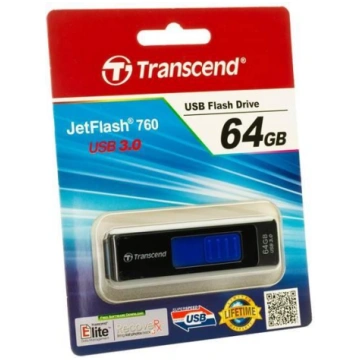 TRANSCEND MEMORY DRIVE FLASH USB3 64GB/760 BLUE TS