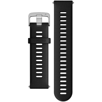 Quick Release Bands (22 mm), Black, silver hardwar