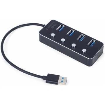 Gembird UHB-U3P4P-01 USB 3.1 (Gen 1) powered 4-por