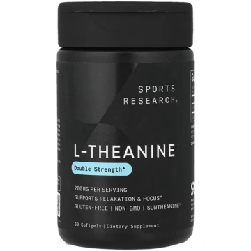 Sports Research, L-Theanine, 200 mg, 60 Softgels