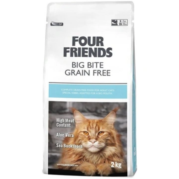 Four Friends Big Bite Grain Free bezgraudu sausā b