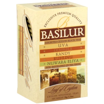 Melnā tēja BASILUR LEAF OF CEYLON Assorted 25 EN