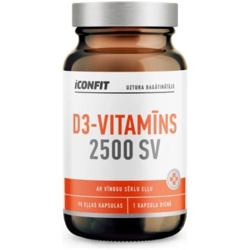 ICONFIT D3 Vitamīns 2500 SV eļļas kapsulas N90