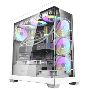 Computer case Darkflash DS900 (white) + 7 ARGB Fan