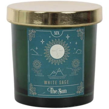 The Sun White Sage Tarot Candle 8cm x 7,8cm Iedves