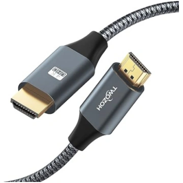 Twozoh 4K HDMI kabelis, 2 metri, ātrgaitas 18 Gbps