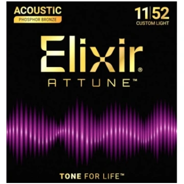 Akustiskās ģitāras stīgas Elixir Attune 21027 (11-
