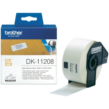 Brother DK-11208 Address labels Thermal Black on w