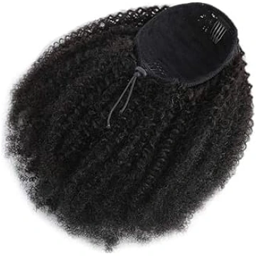 Zirgastes pagarinājums „Afro Kinky Curly“ ar aukla