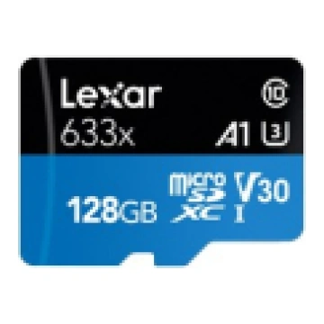 Lexar 633x memory card 128 GB MicroSDXC UHS-I Clas