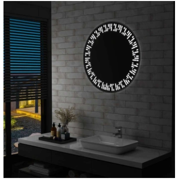Vannasistabas spogulis ar led apgaismojumu, 80 cm